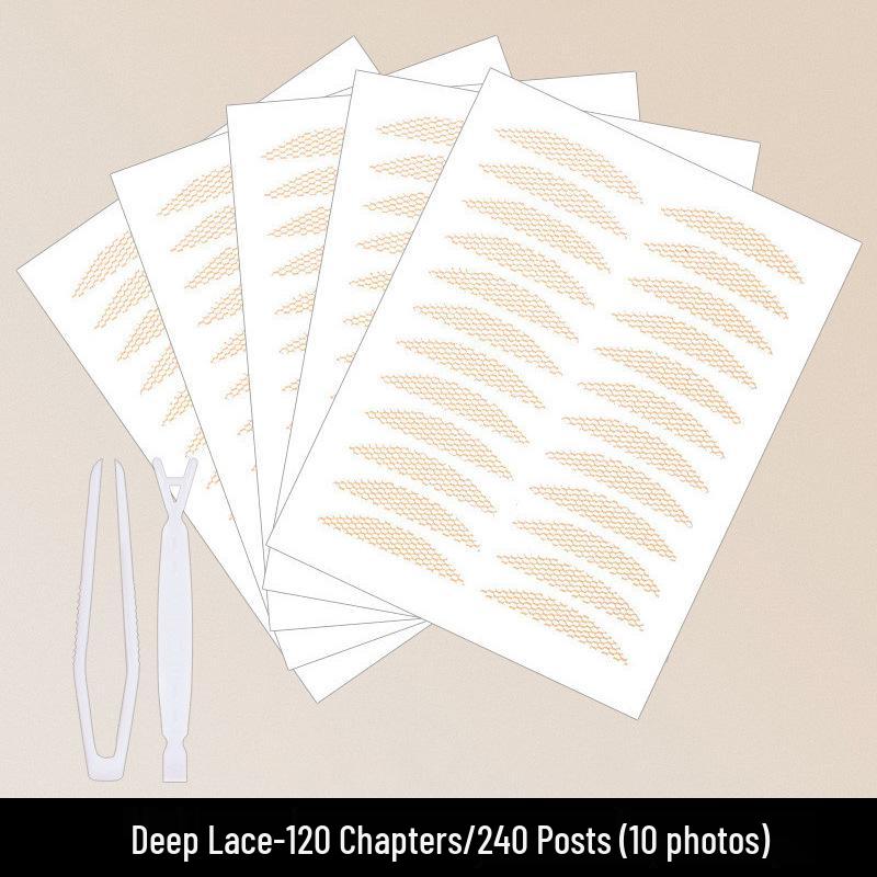 Invisible Water-Activated Lace Eyelid Tape - No Glue, Long-Lasting Fairy Eye Strips