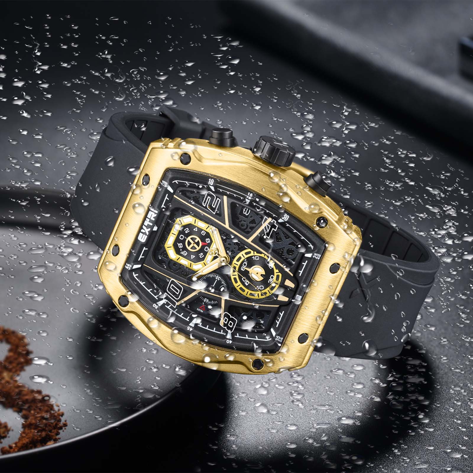 Мужские спортивные часы кварцевые часы мужские часы календарь часы для мужчин часы — фото 4