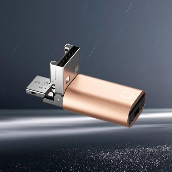 Smart 2-in-1 USB Reader Type-C Card Compact High-speed Size Portable No Driver Required Universal