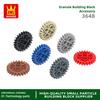 72Pcs/lot NO.3648 24 Gears Worm Gears Block Moc Colour Accessories Works With featuring Brick DO IT YOURSELF Children's Toy Assembly Parts