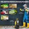 High-Pressure Washer with Aluminum Pump 135 Bar Maximum Pressure 1800W Power 540 L/h 5m Hose Adjustable Nozzle & Handles
