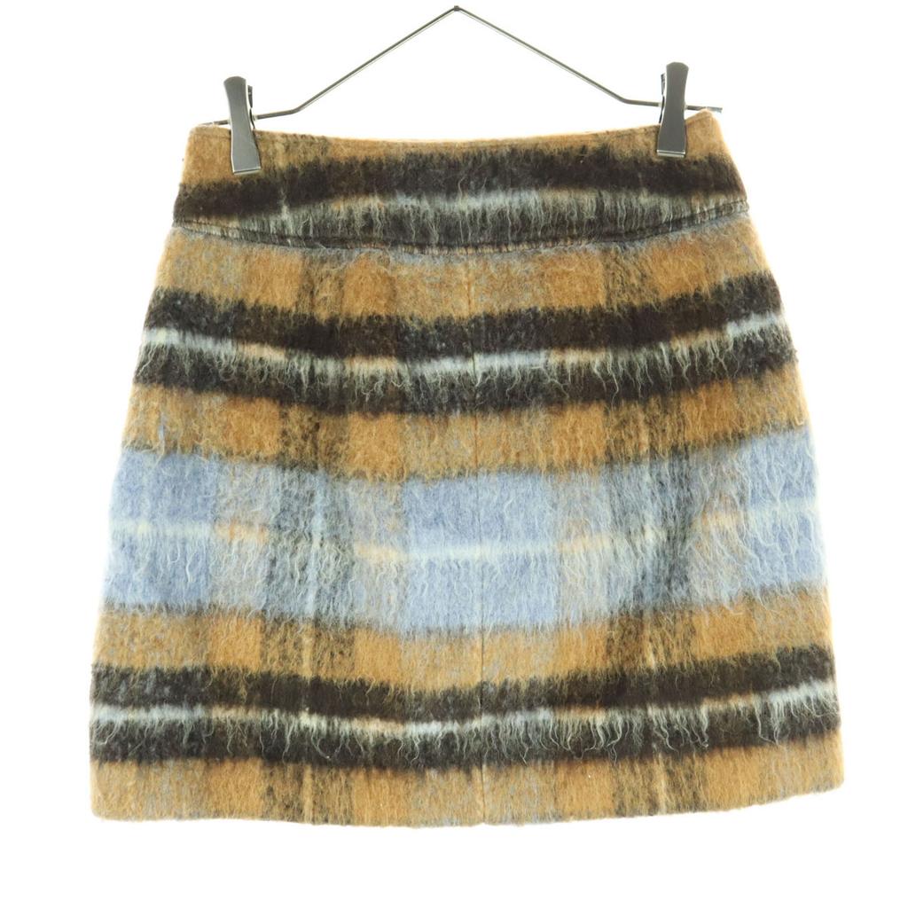 Beauty products Lily Brown Mini length Wool blend shaggy Tight Skirt Women Used