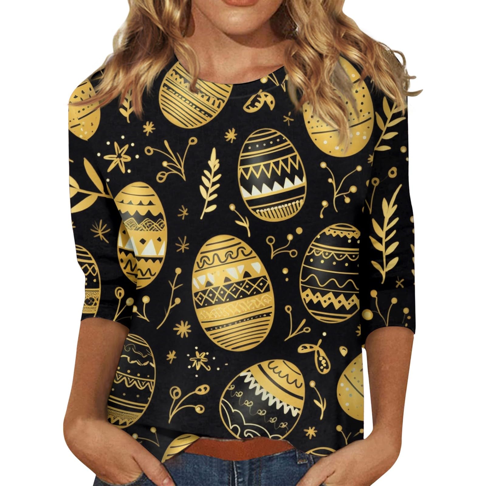 

autumn and winter new fashion round neck long sleeve printed elegant casual loose hoodie 3XL