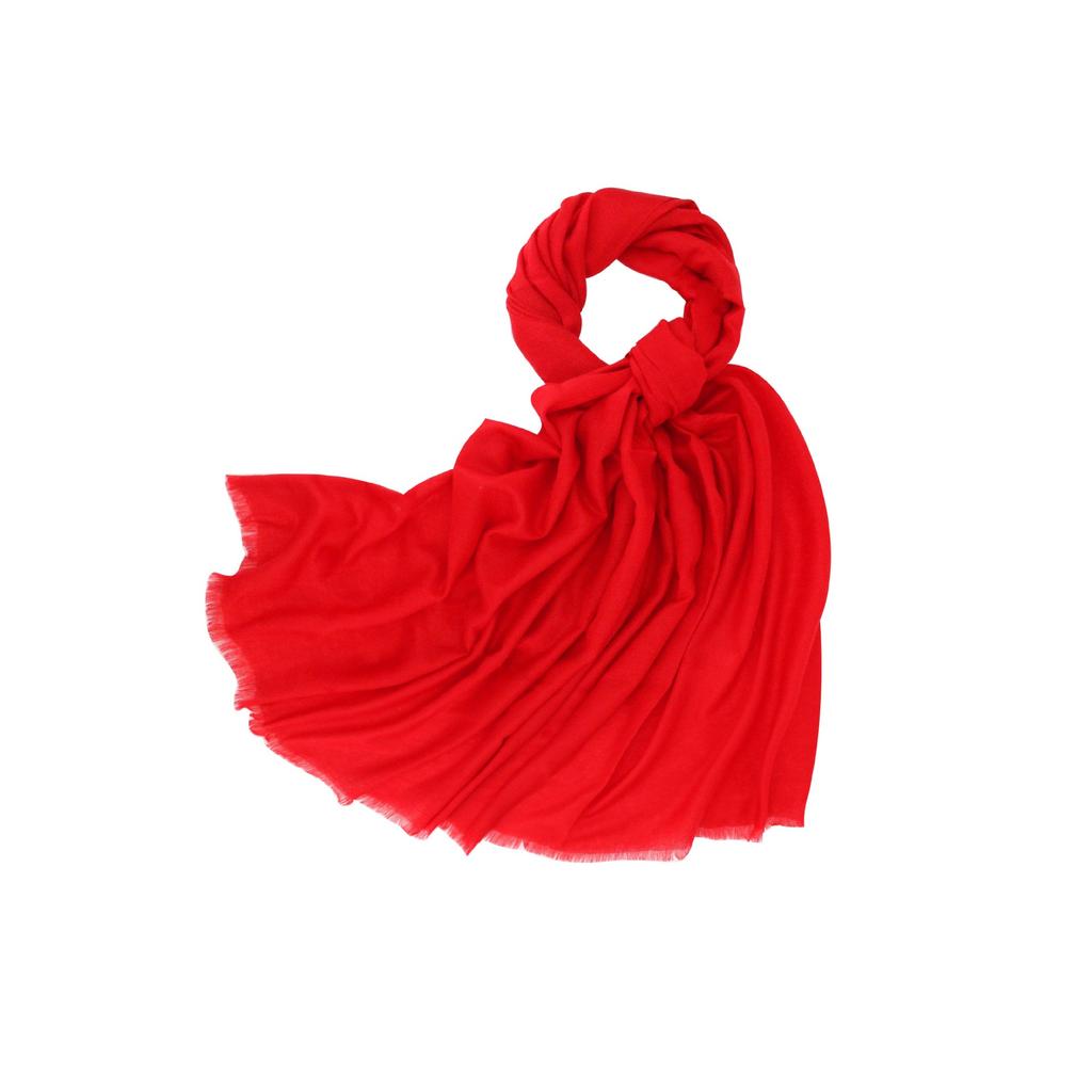 100% wool scarf Spring and Autumn girls high-end new solid color silk scarf literary and retro shawl women's scarf