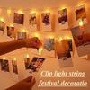 Picture Clip String Lamp Fairy String Lamp Battery Box Anniversary New Year Christmas Surprise for Wall Decoration of Dormitory Bedroom