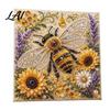 Animal Faux Pearl Painting DIY Kit Art Kit Cute Decorative Supplies 3D Flowers Crafting for Adults Home Wall Decor