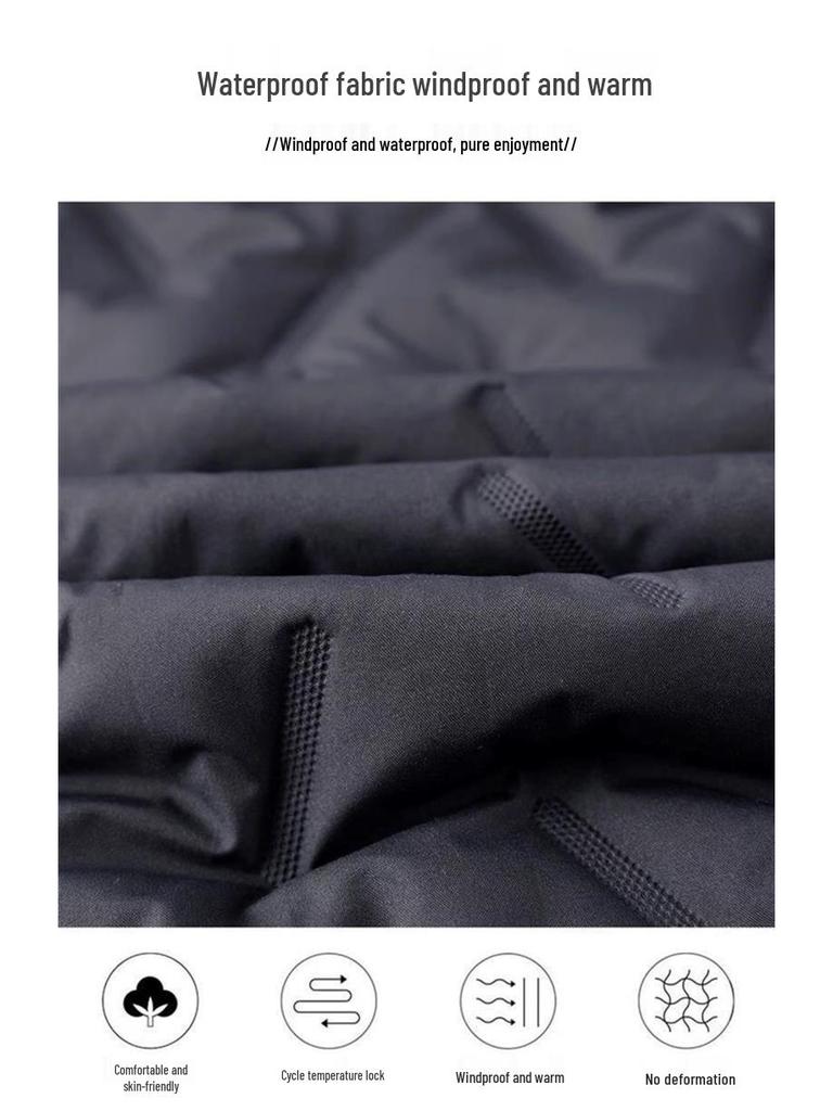 Men's Winter Warm Fleece-Lined Coat - Dirt & Wear Resistant, Loose Fit