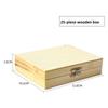 Wooden Specimens Slide Box Metal Buckle 25/50/100pcs Slide Storage Box Case Biology Glass Prepared Microscope Slide Box