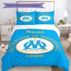3pcs Custom Name Olympique De Marseille Bedding Set Duvet Cover Closure Includes 1 Duvet Cover & 2 Pillowcases, Soft and Comfortable for All Seasons.