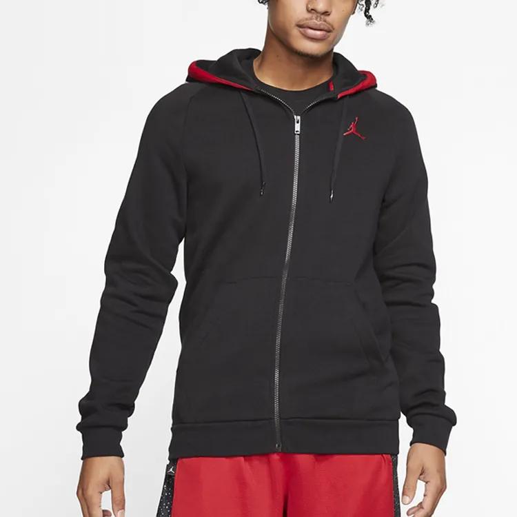 Jordan Jackets Men's Black Hooded Moderate Other (Unisex) Jackets BQ5650 010