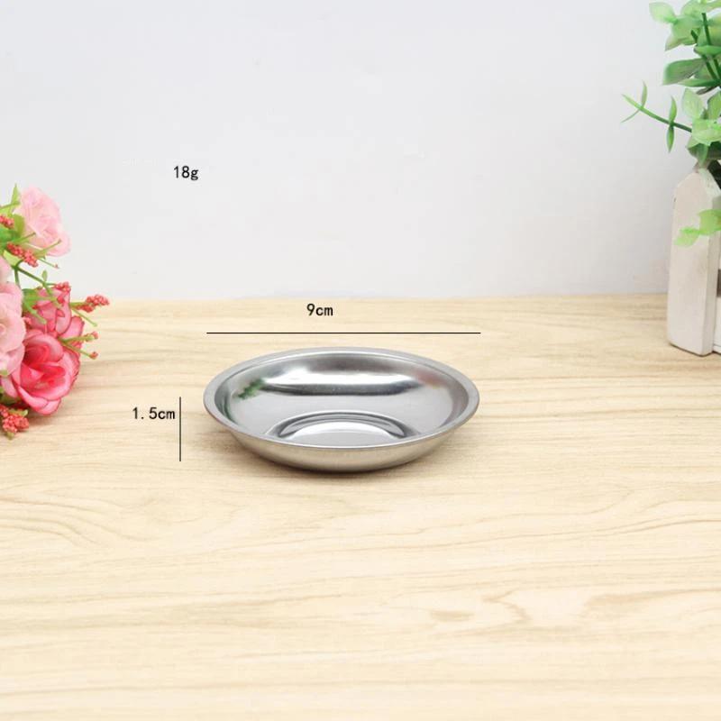 1 Pack Stainless Steel Sauce Dishes Rust Resistant Bpa Free Perfect For Home Kitchen Outdoor Camping Sauce Serving