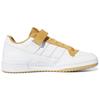 Adidas Originals Forum Low Leather Casual Versatile Velcro Lightweight Durable Low-Top Skate Shoes Unisex Sneakers White Brown GX9399