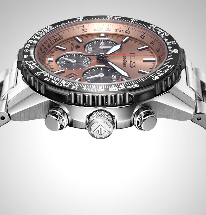 Citizen Eco-Drive Chronograf 40mm Tarcza Stal Nierdzewna Zegarek Męski CA4664-60X