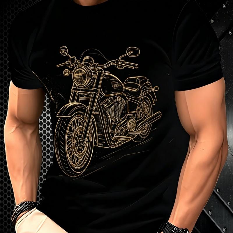 

Round neck short-sleeved T-shirt top, comfortable and breathable fabric, casual and sports style S