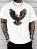 Unisex Soft Cotton Short Sleeve Tee Majestic Spread Wing Bald Eagle Graphic Crew Neck Loose Casual Outdoor Street Daily Wear Top