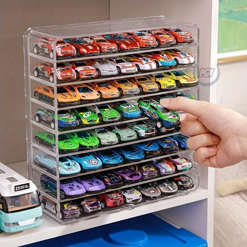 1/2pcs Acrylic Storage Box for Toy Car Models Collection of Racing Toys Multi-Grids Transparent Desktop Alloy Cars Display Shelf