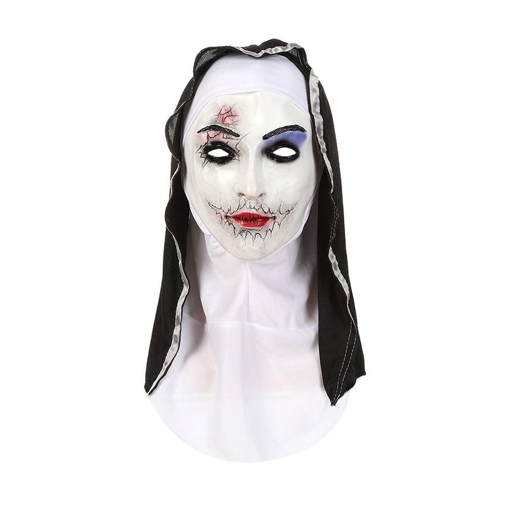 Unisex Halloween Skull Headwear Universal Halloween Latex Mask Screaming Zombie Mask Costume Party