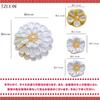 JZOON Hair 7 Dried Artificial Flower Popular Hair Perfect for Engagement Entrance Handmade Japanese Red Tsumami-zaiku Ornaments, Colors, Flowers,