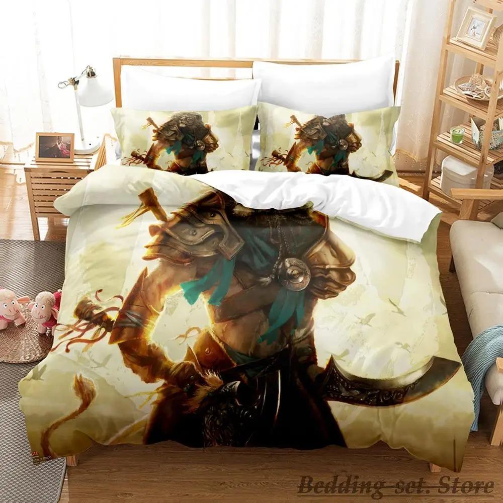 New M-Magic The Gathering Bedding Set Cartoon Anime Three-piece Set Adult Kid Bedroom Duvetcover Sets 3D Kawaii Twin Set