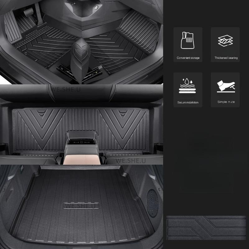 For KIA EV5 2024-2026 All Weather Car Floor Mats All-inclusive Threshold Style Foot Pads Protective Pad Interior Accessories