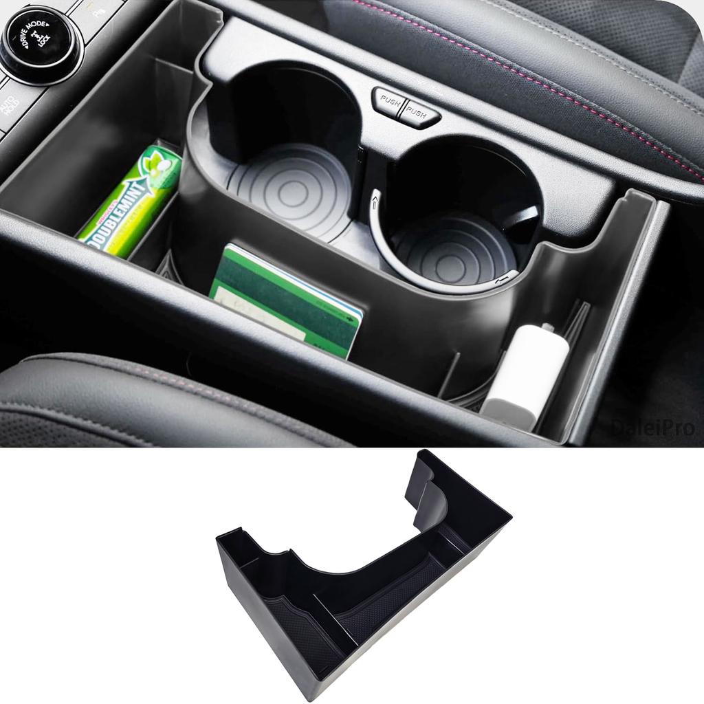 For Kona Hybrid Phev SX2 2024 2025 Center Console Organizer Tray Armrest Storage Box Layered Storage Box Tidying Car Accessories