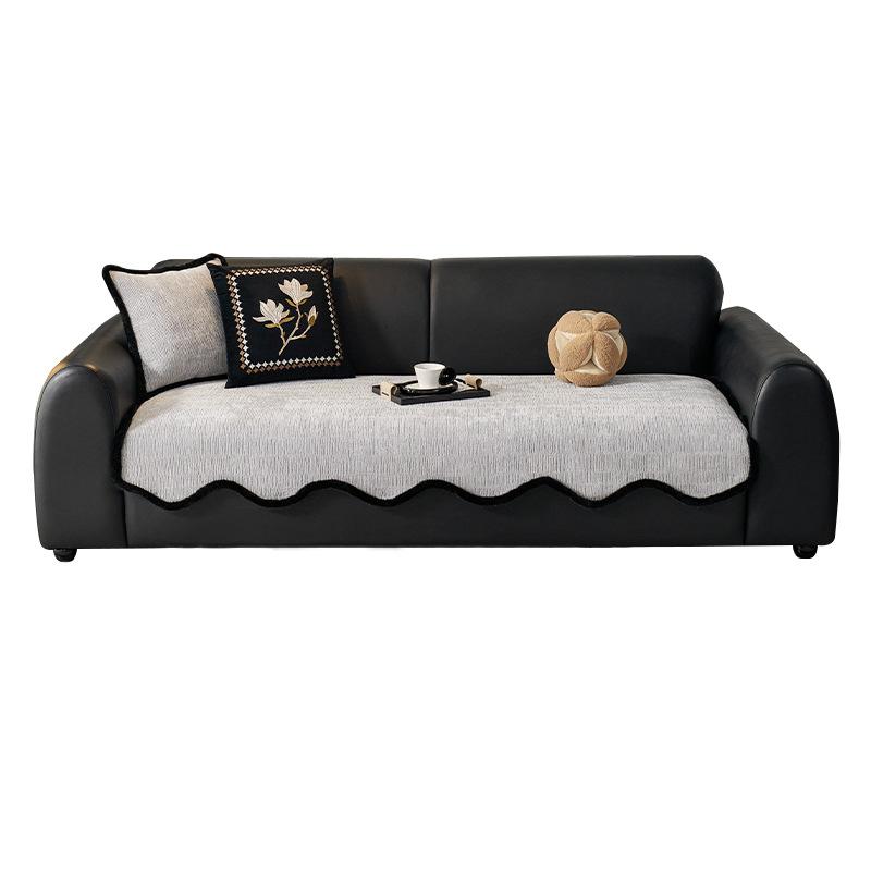 Sofa Cushion  New Four-Season Universal Fixed Non-Slip Straight Row Leather Sofa Seat Cushion Sofa Cover Cloth Towel
