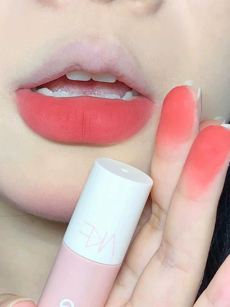 Sweet Milk Peach Powder! Akf Lip Mud M17 Fig Roasted Milk Low Saturation Natural Look Lipstick Lip Gloss
