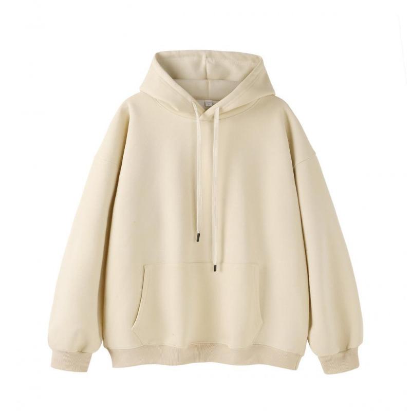 Autumn and Winter Trend Large Size Compound Loose and Versatile Casual Hooded Sweater Men