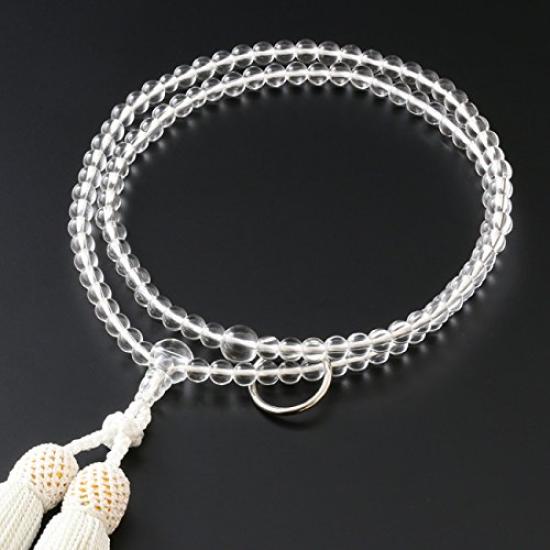 Altar budist Kyoto Hayashi Mătănii de rugăciune Soto Zen Cristal autentic Geantă oficială pentru ceremonie Mătănii de rugăciune Kyoto (Pentru femei) [Set Mărgele] SW-098