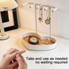 Jewelry Box for Long And Short Necklaces Organizer Stand, Love Partition Tray Design, Non-Slip Wear-Resistant Multi-Hanging Hanger, Necklace