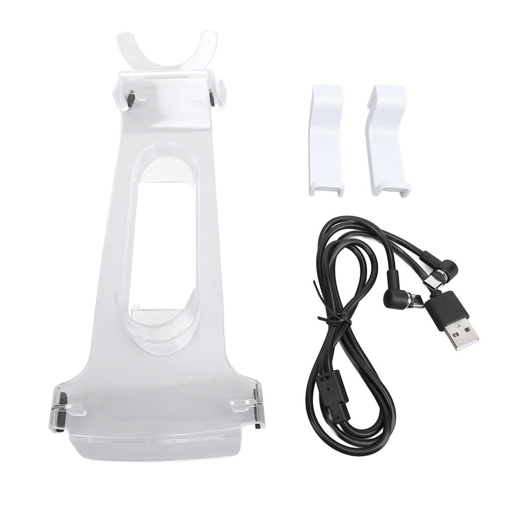 For PS VR2 Controllers Headset Organizer Holder Kit 4 In 1 for PS VR2 Sense Controllers Charging Station with VR