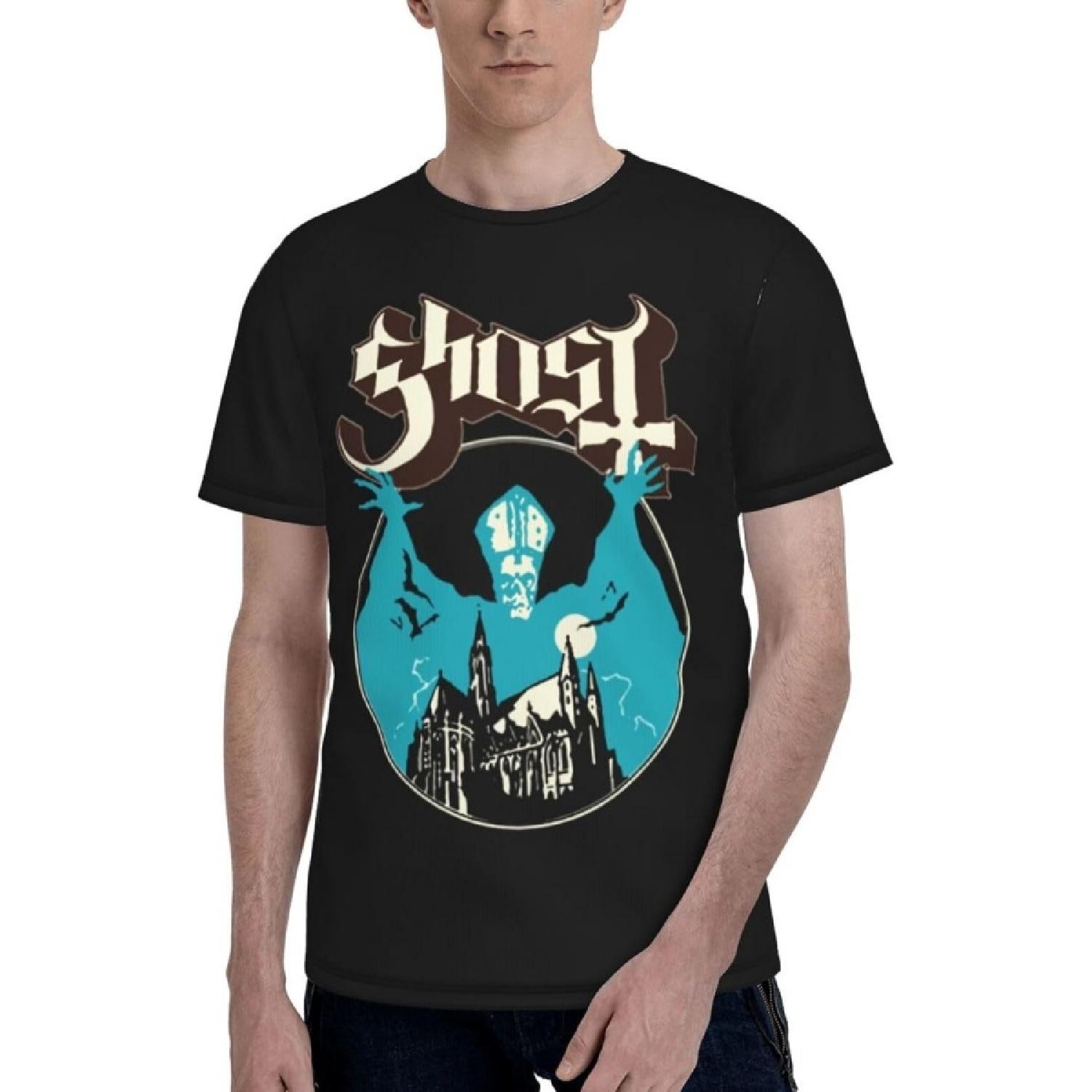 

Men s T-Shirts Ghost Meliora Short Sleeve 100% Polyester Crewneck Sport Tee Print T Shirt Summer Top Large XXXXXL різнокольоровий
