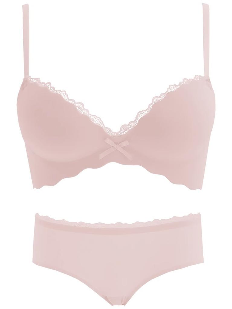 Thin female pure desire one piece seamless display big girl no steel ring sexy bra cover thickened
