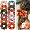 New Halloween Atmosphere Large Elastic Fabric Hair Tie for Women