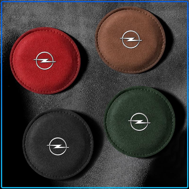 Auto Logo Door Slot Pad Cup Holder Mats Car Accessories Leather Nonslip For Opel Astra C G H Insignia J K Zafira B Corsa Vectra C Corsa C