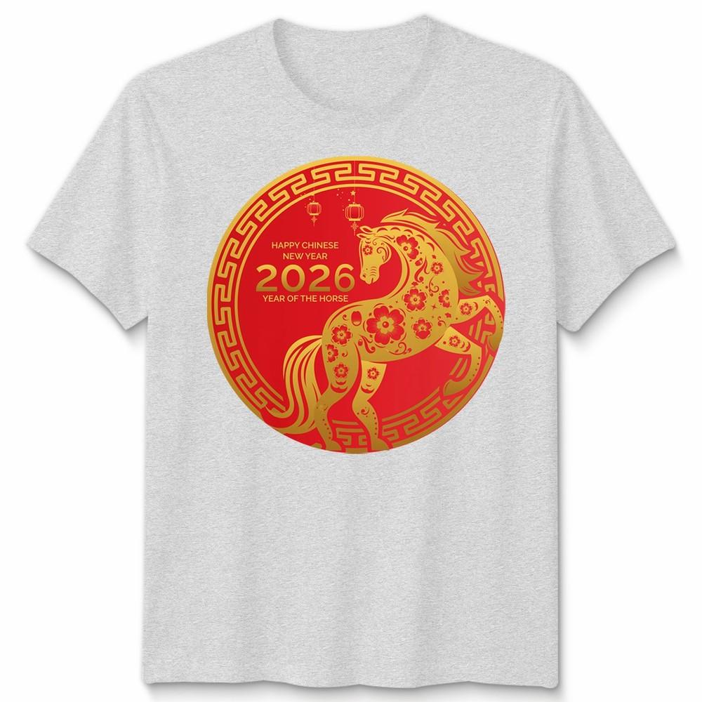Chinese New Year 2026 Year Of The Horse Lunar Zodiac Unisexs Unisexs T Shirt