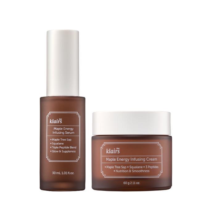 Klairs Maple Energy Infusing Cream & Serum Set – Antioxidant Skincare Duo