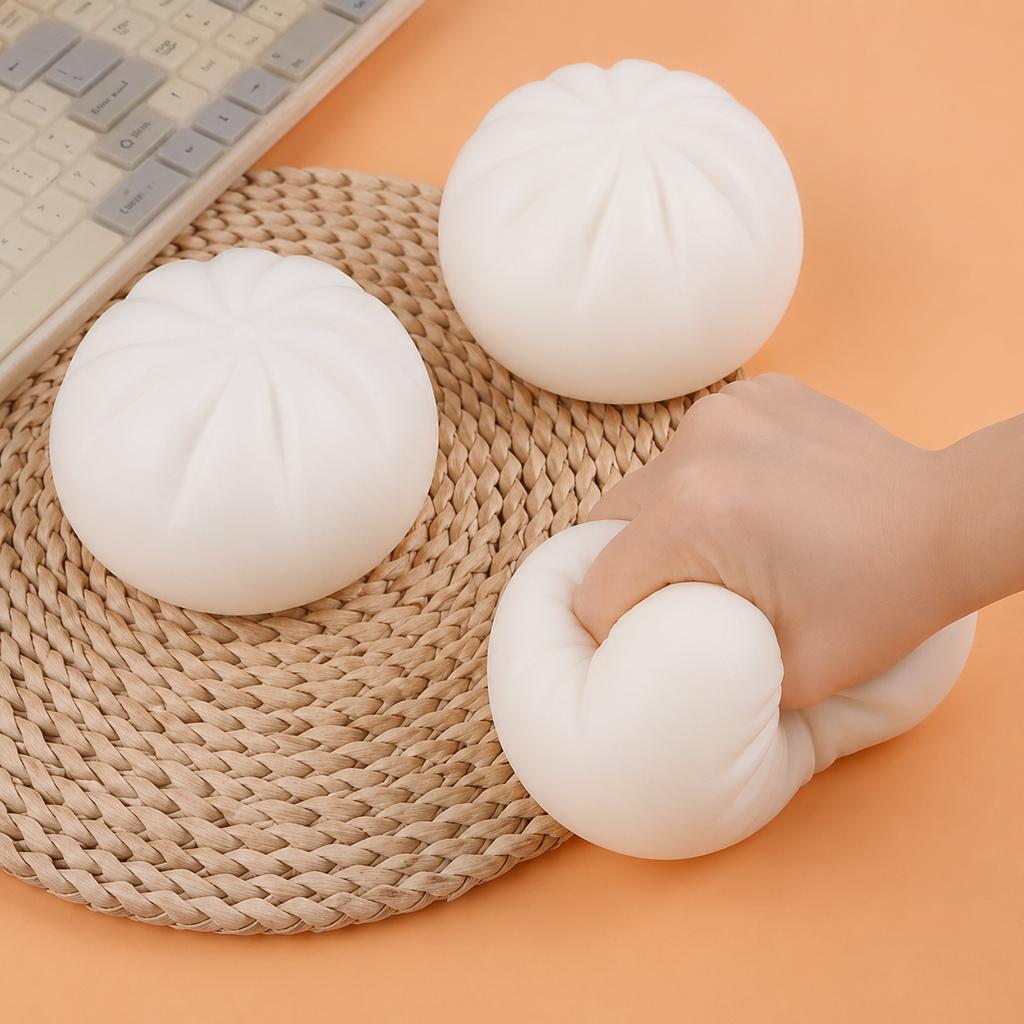 Weicher Brötchen-Knödel Squishy Stressabbau Quetschspielzeug Kawaii Jumbo Dampfbrötchen Dekompressionsspielzeug Geschenk für Kinder Erwachsene