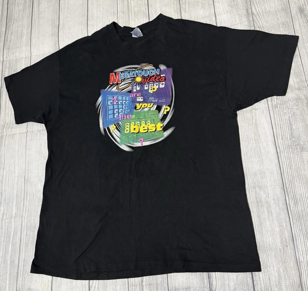 Merit Tournament Megatouch Arcade Machine Promotional T Shirt Size 2XL 2 Sided