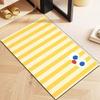 Simple bathroom floor mat painted dopamine toilet bathroom door floor mat diatom mud water absorption quick drying foot mat