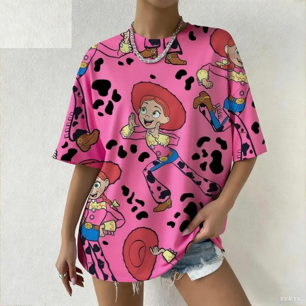 Women's Toy Story Jessie Summer Casual Children T Shirts Kid Adults Parent Child Quick Dry Boy T Shirt Men Women Tee Top