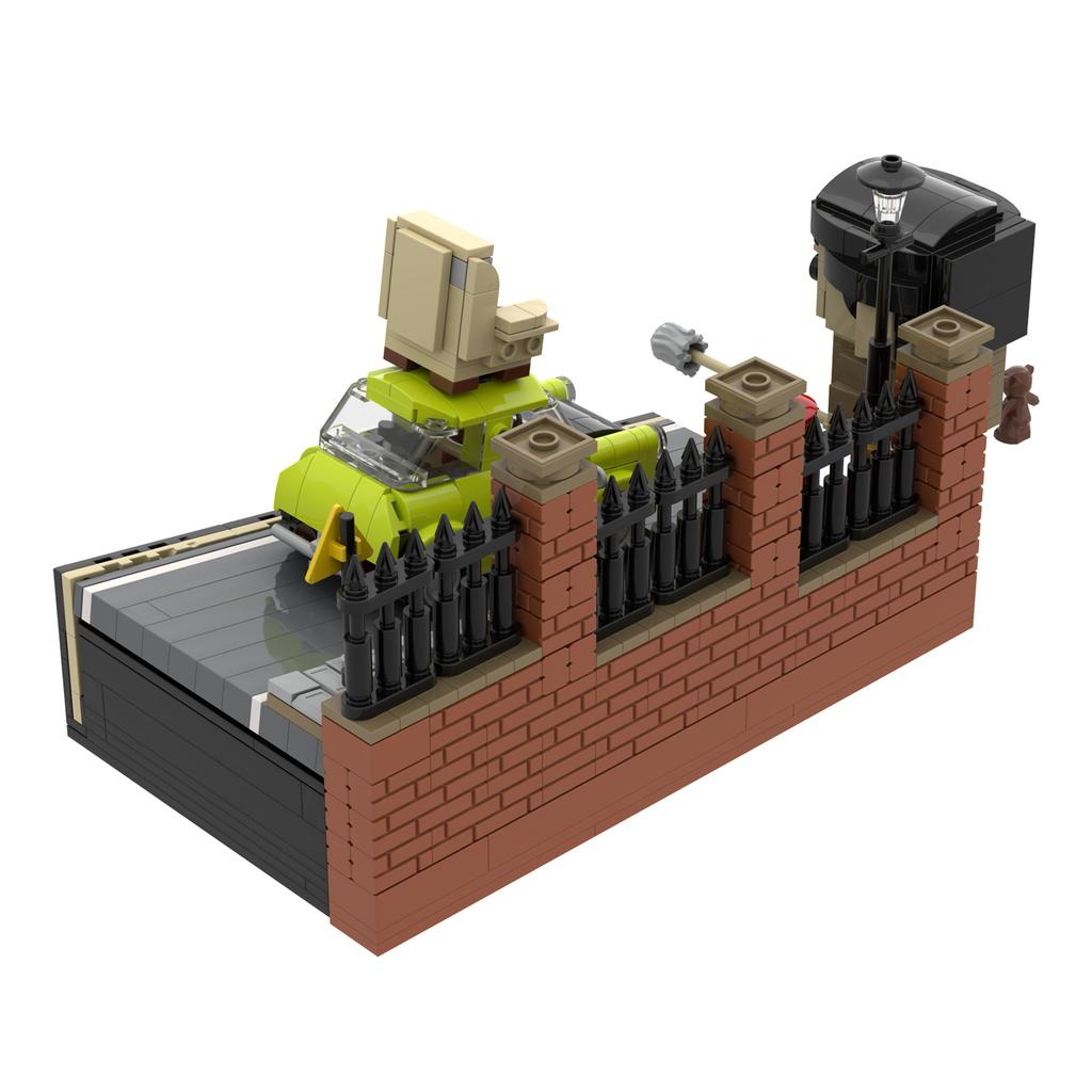 MOC Mr. Beaned Building Blocks Model Movie Mr. Beaned Funny Agent Action Figures Bricks Assembly Toys Kids DIY Birthday Gifts
