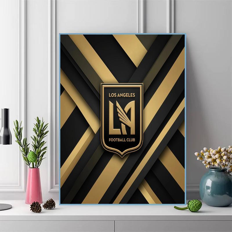 Los Angeles FC 100% Round Full Drill 5D DIY Diamond Painting Embroidery Cross Stitch Rhinestone Décor