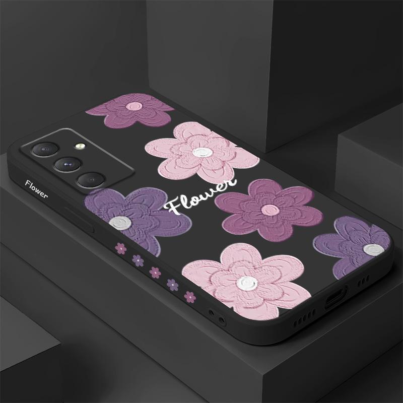 Funda de Teléfono con Flores Moteadas Para Samsung Galaxy A56 A36 A26 A16 A06 A55 A35 A25 A15 A05 A05S A54 A34 A24 A14 A04 A04S A04E 4G 5G C