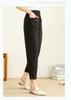 Harun Pants: Summer Elastic High Waisted Temperament Slimming Solid Color Thin Women's Casual Pants