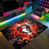 Bournemouth Football Design Crystal Velvet Carpet Cozy Non?Slip Printed Rug For Bedroom Living Room Entrance