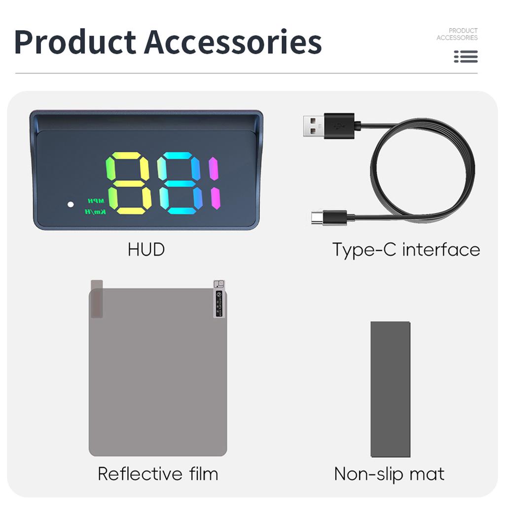 Digital Speedometer Universal GPS HUD Speed Meter Automatic Brightness Adjustment for All Car Truck Plug and Play Auto Part