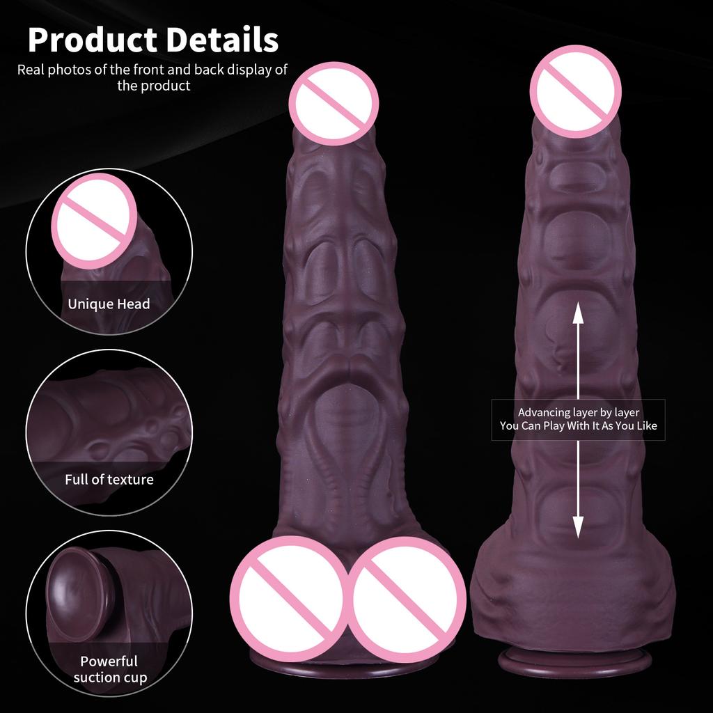 Super Large And Thick Anal Plug Silicone Simulation Penis With Giant Anal Dilation For Men And Women