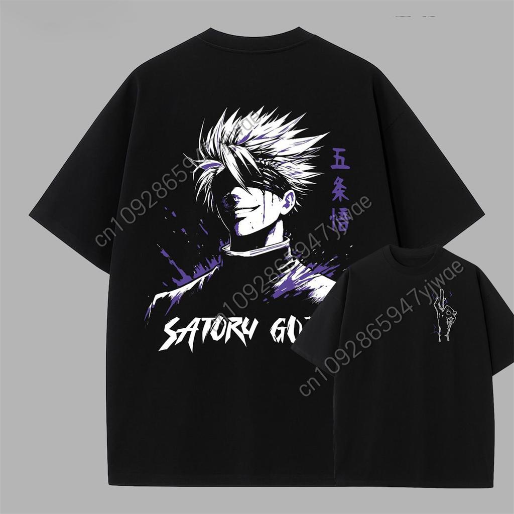 Japanese Anime Characters Gojo Satoru&Kaneki Ken&Ryomen Sukuna&Fushiguro Toji 3d Printed High-Quality Men'S Cotton T-Shirt