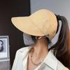 Can tie ponytail hat women's summer new Zhao Ruth sunshade sunscreen hat show face ducktongue fisherman hat